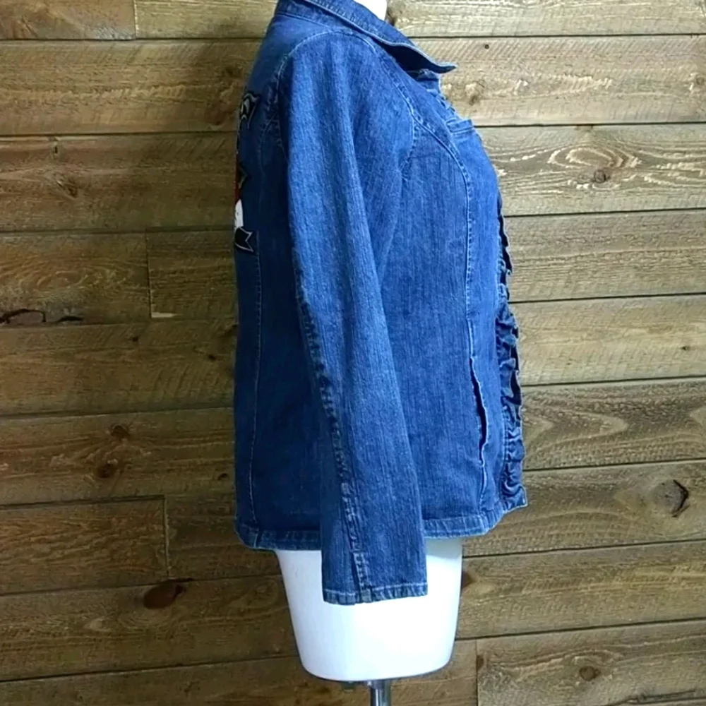 Guns and Roses Customized Jean Jacket Size XXL - Picture 14 of 15